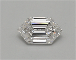 Picture of Lab Created Diamond 0.50 Carats, LONG HEXAGON with  Cut, E Color, vs1 Clarity and Certified by IGI