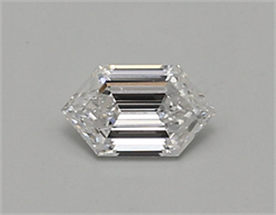 Picture of Lab Created Diamond 0.47 Carats, LONG HEXAGON with  Cut, D Color, vs1 Clarity and Certified by IGI