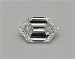 Picture of Lab Created Diamond 0.40 Carats, LONG HEXAGON with  Cut, D Color, vvs1 Clarity and Certified by IGI