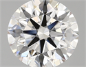 Lab Created Diamond 2.59 Carats, Round with ideal Cut, E Color, vvs1 Clarity and Certified by IGI
