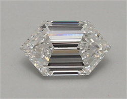 Picture of Lab Created Diamond 0.88 Carats, LONG HEXAGON with  Cut, D Color, vvs1 Clarity and Certified by IGI