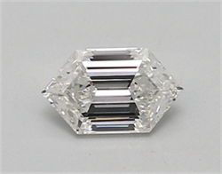 Picture of Lab Created Diamond 0.58 Carats, LONG HEXAGON with  Cut, E Color, vvs1 Clarity and Certified by IGI