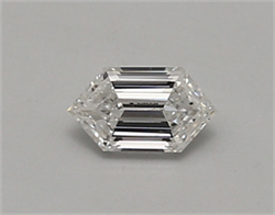 Picture of Lab Created Diamond 0.37 Carats, LONG HEXAGON with  Cut, D Color, vvs1 Clarity and Certified by IGI