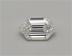 Picture of Lab Created Diamond 0.34 Carats, LONG HEXAGON with  Cut, D Color, vvs1 Clarity and Certified by IGI