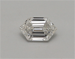 Picture of Lab Created Diamond 0.33 Carats, LONG HEXAGON with  Cut, E Color, vvs2 Clarity and Certified by IGI