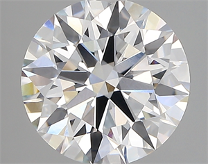 Picture of Lab Created Diamond 2.68 Carats, Round with ideal Cut, D Color, vvs1 Clarity and Certified by IGI