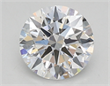 Lab Created Diamond 0.85 Carats, Round with ideal Cut, D Color, vvs1 Clarity and Certified by IGI