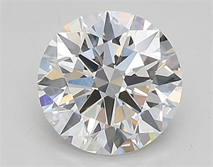 Picture of Lab Created Diamond 0.85 Carats, Round with ideal Cut, D Color, vvs1 Clarity and Certified by IGI