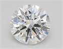 Lab Created Diamond 0.71 Carats, Round with ideal Cut, D Color, vvs2 Clarity and Certified by IGI