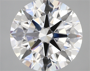 Picture of Lab Created Diamond 4.08 Carats, Round with ideal Cut, D Color, vvs2 Clarity and Certified by IGI