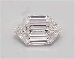 Picture of Lab Created Diamond 0.65 Carats, LONG HEXAGON with  Cut, E Color, vvs1 Clarity and Certified by IGI