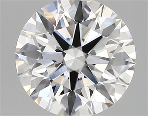 Picture of Lab Created Diamond 2.75 Carats, Round with ideal Cut, E Color, vvs1 Clarity and Certified by IGI