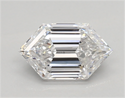 Picture of Lab Created Diamond 0.77 Carats, LONG HEXAGON with  Cut, D Color, vvs1 Clarity and Certified by IGI