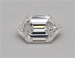 Picture of Lab Created Diamond 0.48 Carats, LONG HEXAGON with  Cut, D Color, vvs1 Clarity and Certified by IGI