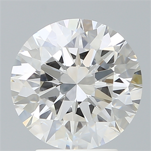 Picture of Lab Created Diamond 3.28 Carats, Round with Excellent Cut, F Color, VVS1 Clarity and Certified by IGI