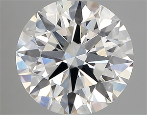 Picture of Lab Created Diamond 3.13 Carats, Round with ideal Cut, D Color, vvs1 Clarity and Certified by IGI