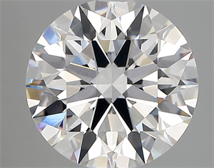 Picture of Lab Created Diamond 3.05 Carats, Round with ideal Cut, D Color, vvs1 Clarity and Certified by IGI