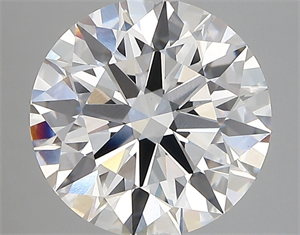 Picture of Lab Created Diamond 3.49 Carats, Round with excellent Cut, E Color, vs1 Clarity and Certified by GIA