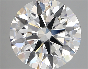 Picture of Lab Created Diamond 3.06 Carats, Round with ideal Cut, D Color, vvs1 Clarity and Certified by IGI