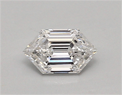 Picture of Lab Created Diamond 0.47 Carats, LONG HEXAGON with  Cut, E Color, vvs2 Clarity and Certified by IGI