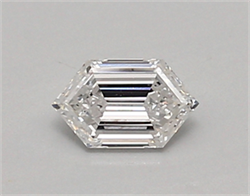 Picture of Lab Created Diamond 0.42 Carats, LONG HEXAGON with  Cut, D Color, vvs1 Clarity and Certified by IGI