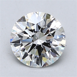 Picture of Lab Created Diamond 1.57 Carats, Round with Excellent Cut, E Color, VVS2 Clarity and Certified by GIA