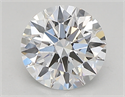 Lab Created Diamond 0.85 Carats, Round with ideal Cut, D Color, vvs2 Clarity and Certified by IGI
