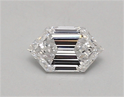 Picture of Lab Created Diamond 0.45 Carats, LONG HEXAGON with  Cut, D Color, vvs1 Clarity and Certified by IGI