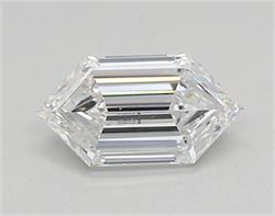 Picture of Lab Created Diamond 0.61 Carats, LONG HEXAGON with  Cut, D Color, vvs1 Clarity and Certified by IGI