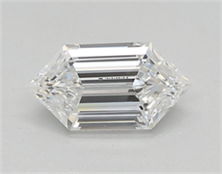 Picture of Lab Created Diamond 0.49 Carats, LONG HEXAGON with  Cut, E Color, vvs1 Clarity and Certified by IGI