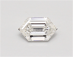 Picture of Lab Created Diamond 0.37 Carats, LONG HEXAGON with  Cut, F Color, vvs2 Clarity and Certified by IGI