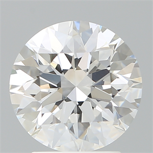 Picture of Lab Created Diamond 2.63 Carats, Round with Excellent Cut, D Color, VVS2 Clarity and Certified by IGI