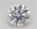 Lab Created Diamond 1.06 Carats, Round with Excellent Cut, G Color, SI1 Clarity and Certified by IGI