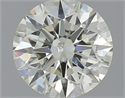 1.51 Carats, Round with Excellent Cut, L Color, SI2 Clarity and Certified by GIA
