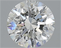 2.50 Carats, Round with Excellent Cut, H Color, VVS1 Clarity and Certified by GIA