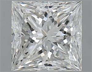 Picture of 1.52 Carats, Princess G Color, SI1 Clarity and Certified by GIA