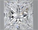 3.00 Carats, Princess D Color, SI1 Clarity and Certified by GIA
