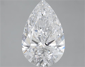 Picture of 2.01 Carats, Pear D Color, SI1 Clarity and Certified by GIA