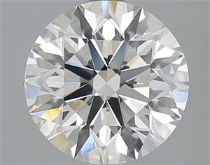 Picture of 3.01 Carats, Round with Excellent Cut, I Color, SI1 Clarity and Certified by GIA