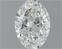 1.01 Carats, Oval H Color, SI1 Clarity and Certified by GIA