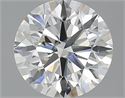2.01 quilates, Redondo Ideal, Color J, claridad VVS1 y certificado por GIA
