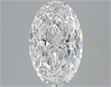 3.01 Carats, Oval F Color, VVS2 Clarity and Certified by GIA