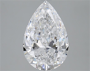 Picture of 3.00 Carats, Pear D Color, SI1 Clarity and Certified by GIA