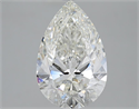 3.52 Carats, Pear G Color, SI1 Clarity and Certified by GIA