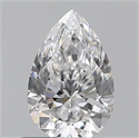 0.60 Carats, Pear D Color, VS2 Clarity and Certified by GIA