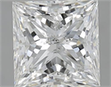 2.01 Carats, Princess G Color, I1 Clarity and Certified by GIA