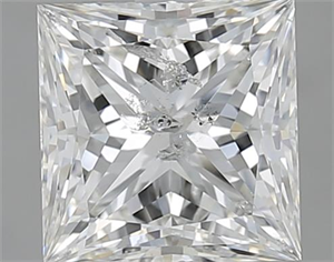 Picture of 2.01 Carats, Princess G Color, I1 Clarity and Certified by GIA