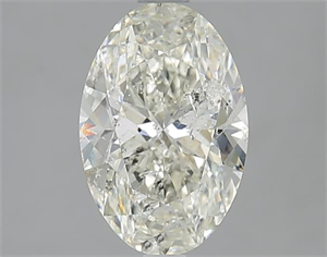 Picture of 2.02 Carats, Oval J Color, SI2 Clarity and Certified by GIA