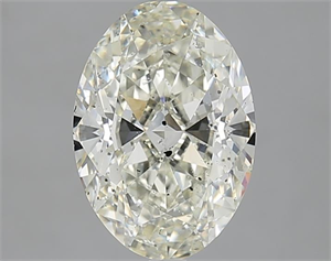 Picture of 2.51 Carats, Oval J Color, SI2 Clarity and Certified by GIA