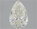 2.53 Carats, Pear J Color, SI2 Clarity and Certified by IGI